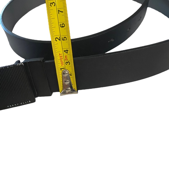 Perry Ellis HP02957 34/85 Bonded Leather Reversible Black to Gray Men's Belt - Picture 11 of 12